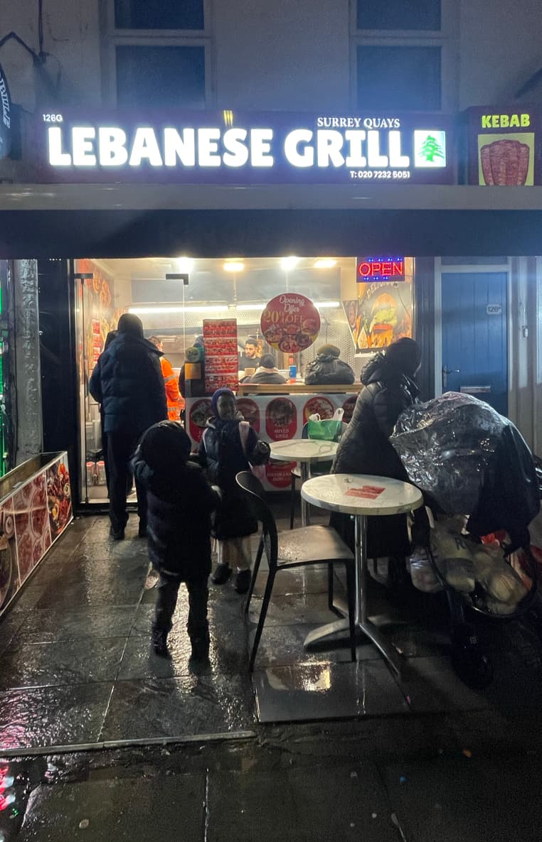 Lebanese grill surrey quays